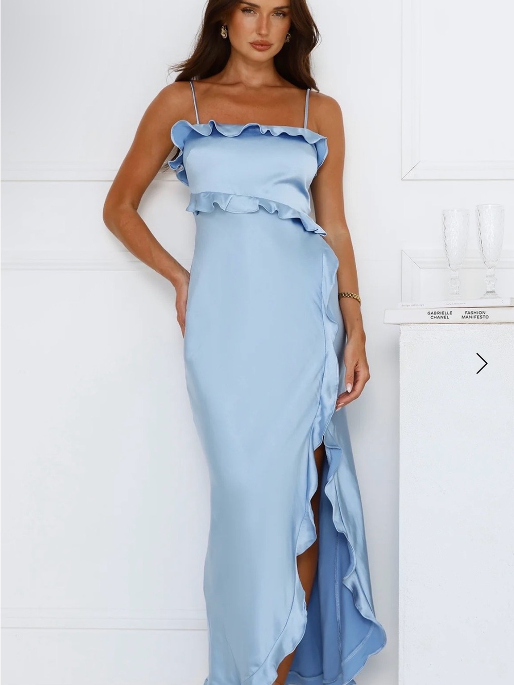 Vibrant Vixen Satin Maxi Dress